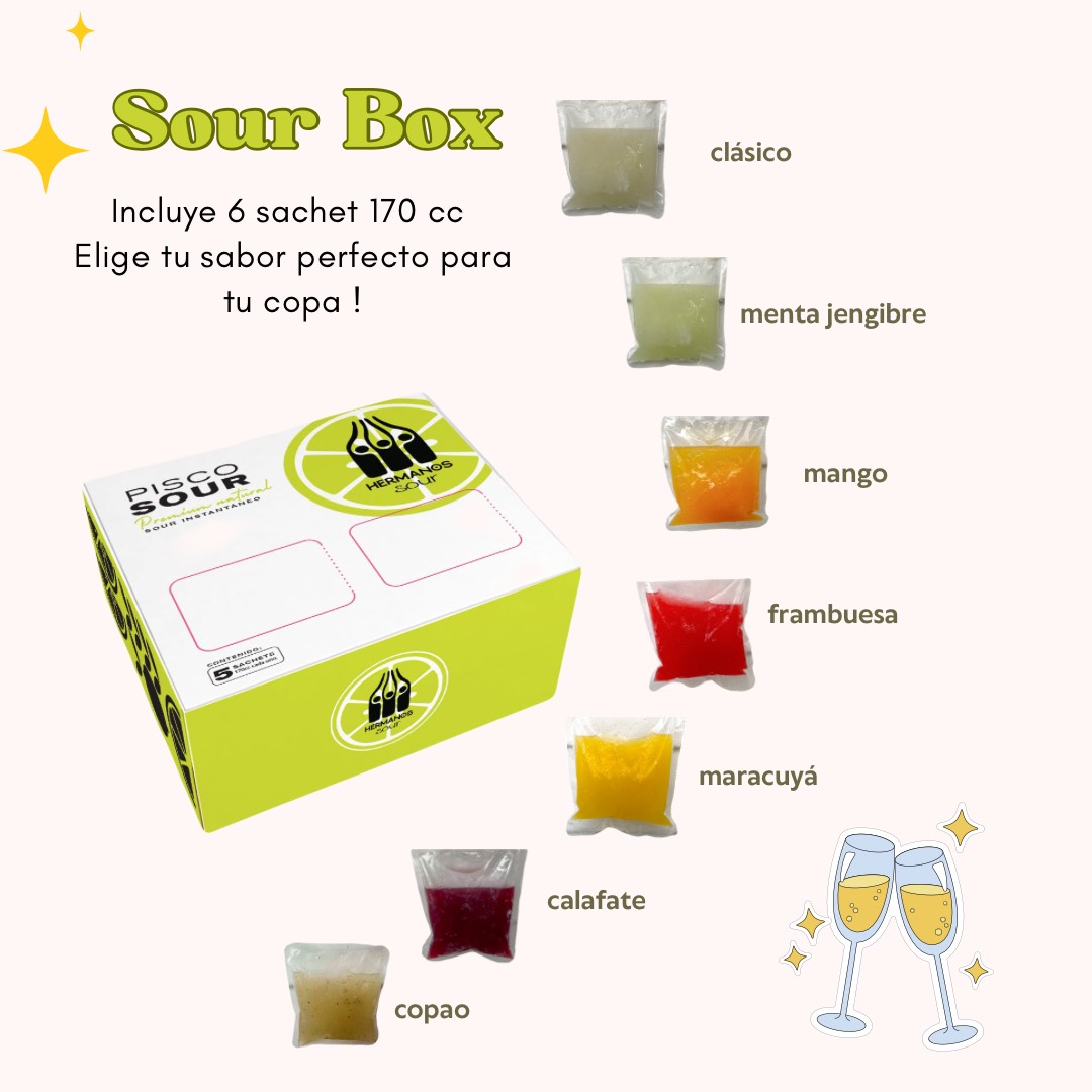 sachet pisco sour congelado y artesanal